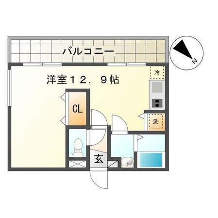 思案橋駅 徒歩3分 9階の物件間取画像